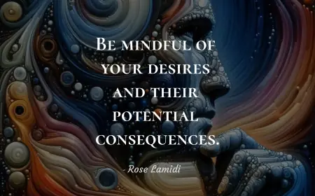 Be mindful of your desires and their potential consequences