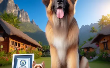Tallest and Smallest Dogs Meet to Celebrate 70 Years of Guinness World Records