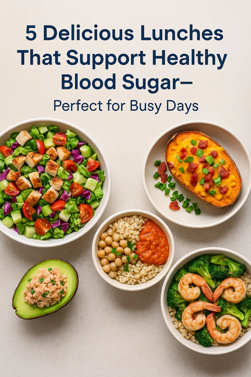 5 Delicious Lunches That Support Healthy Blood Sugar—Perfect for Busy Days