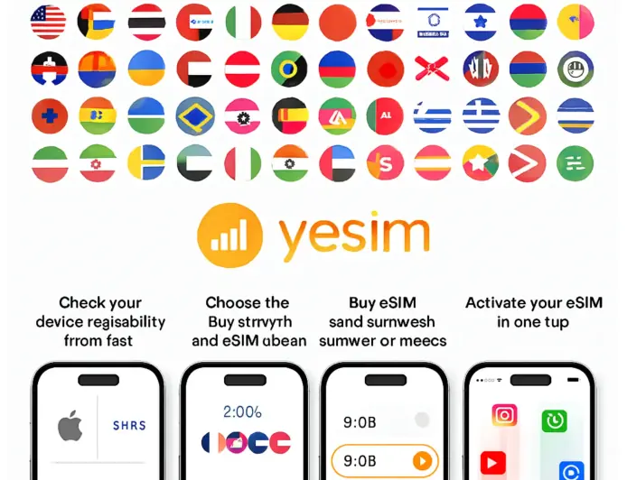 Welcome to Yesim on Dfecho: One eSIM for 200+ destinations