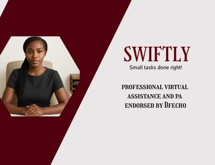 Swiftly — small tasks done right! Your space for professional virtual assistance services