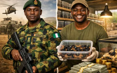 From Nigeria Military Service to Making Millions USD with Scorpion Farming