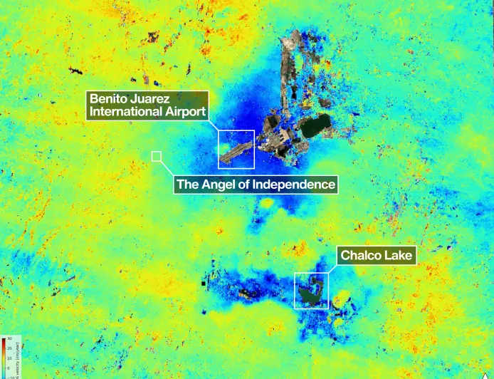 Joint US–Indian Spacecraft Maps Rapid Land Sinkage in Mexico City