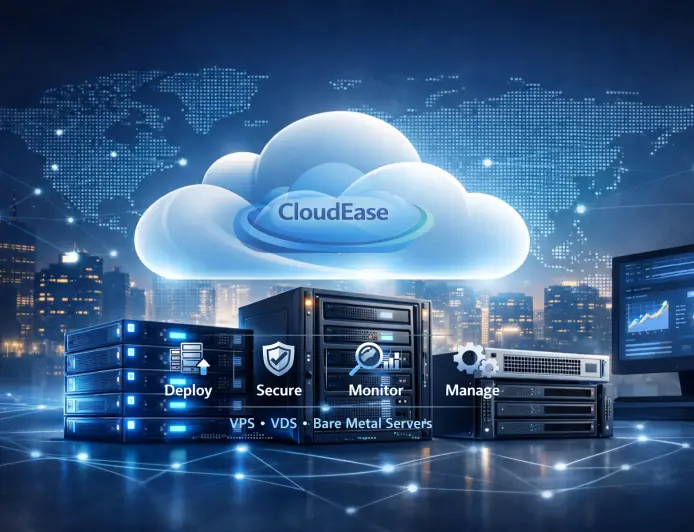 CloudEase — Managed VPS, VDS & Bare Metal for Projects of All Sizes