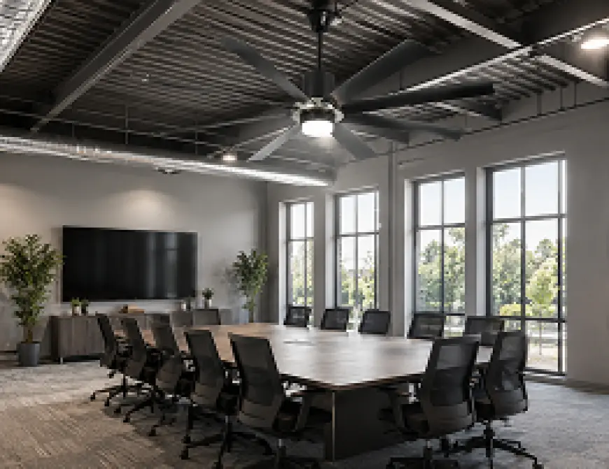 What Makes a Good Office Ceiling Fan? Size Is Only Part of the Answer