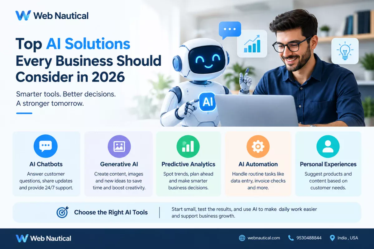 Top AI Solutions Every Business Should Consider in 2026 | Web Nautical