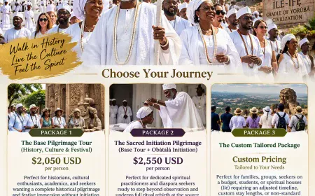 Book Your Obatala Festival 2027 at Ile-Ife with Divine3 Festival, History & Pilgrimage Tour