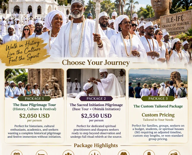 Book Your Obatala Festival 2027 at Ile-Ife with Divine3 Festival, History & Pilgrimage Tour