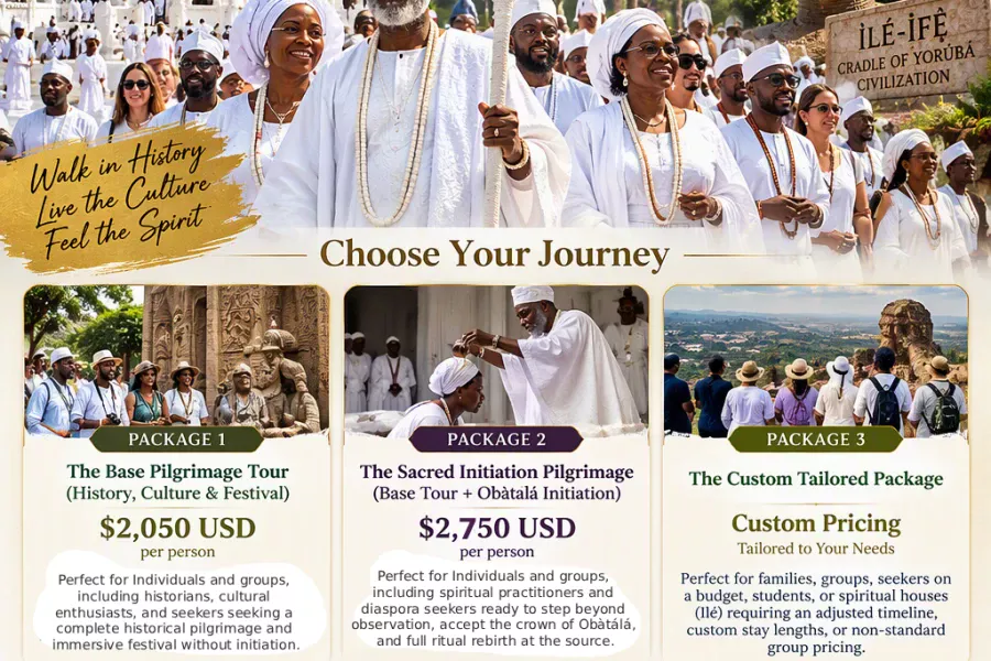 Book Your Obatala Festival 2027 at Ile-Ife with Divine3 Festival, History & Pilgrimage Tour